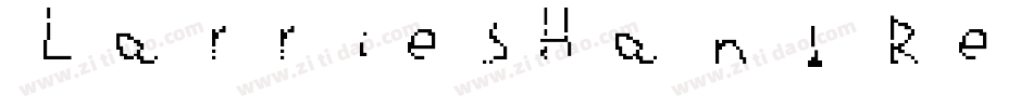 LarriesHand Regular字体转换